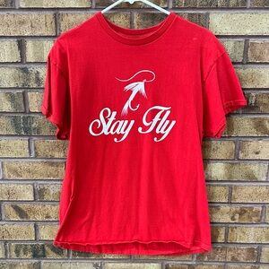 Stay Fly Red Graphic Tee